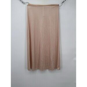 Vintage Vassarette Nylon Half Slip Lace Trim‎ Ivory Size S/M  Long USA